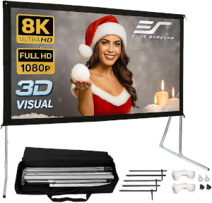 Indoor/outdoor 110" Portable Projection Screen